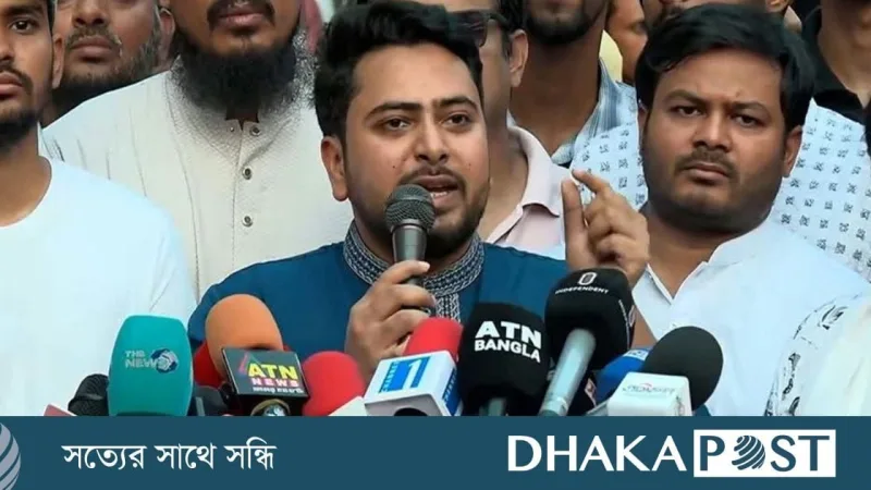 আওয়ামী লীগকে ফেরাতে ভারতের সঙ্গে আঁতাতের অভিযোগ নাহিদ ইসলামের