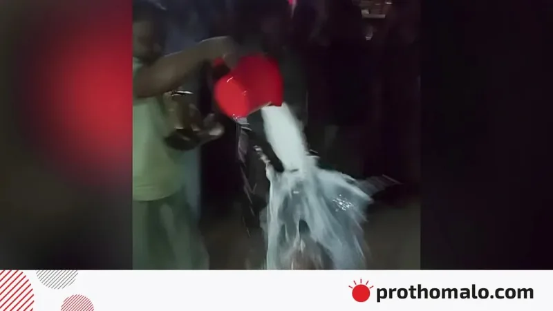 দুধ গোসলের মাধ্যমে জামায়াত ত্যাগের ঘোষণা ও গাজীপুরে শিশুর নিপীড়ন মামলা