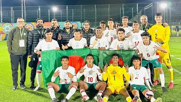 ফিফা অনূর্ধ্ব-১৫ বিশ্বকাপে ফিজি পরাজিত করে বাংলাদেশ ৩-১ গোলে প্রথম জয়