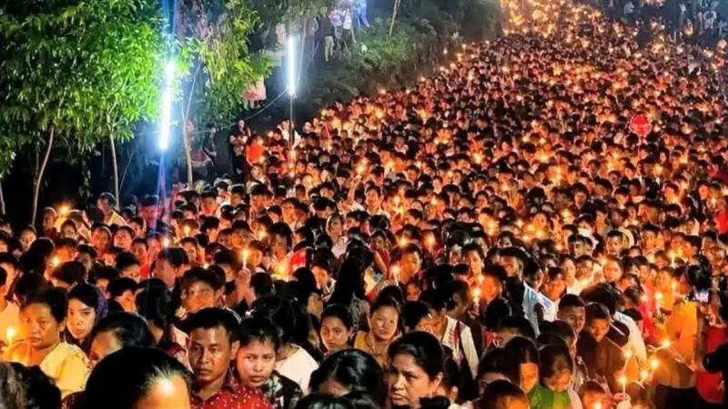 শেরপুরের গারো পাহাড়ে আলোকিত ২৯তম ফাতেমা রাণীর তীর্থোৎসব