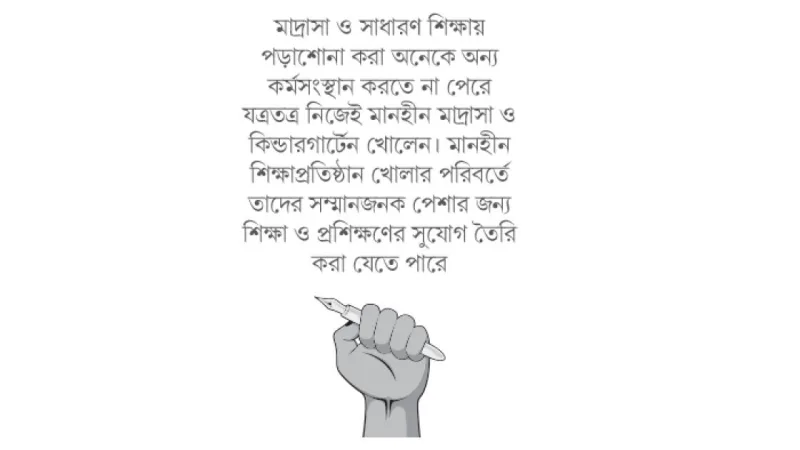 মাদ্রাসায় তদারকি শুরু করা জরুরি