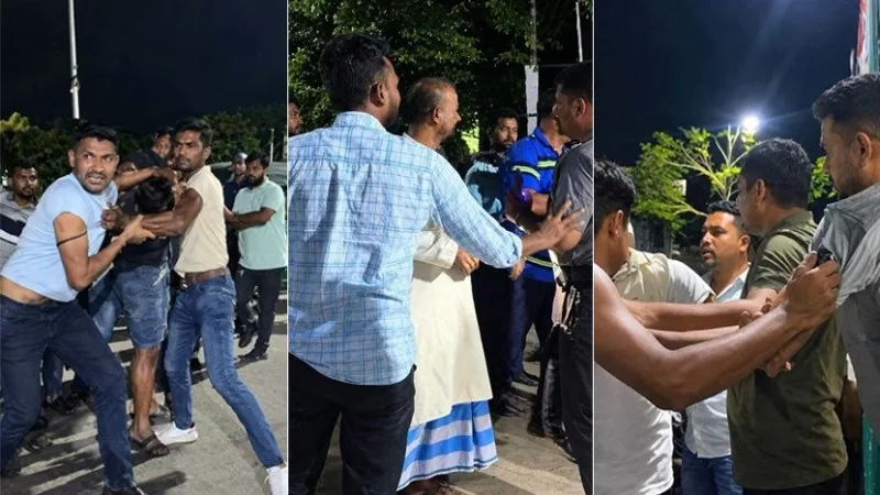 নোয়াখালীতে থানা প্রাঙ্গণে সংঘর্ষ, আটক ৫
