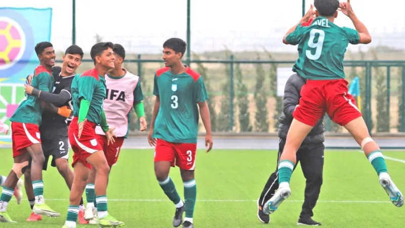 প্রথম মিনিটে গোল দিয়েও পর্তুগালের কাছে ৩-১ গোলে হেরে বাংলাদেশ অনূর্ধ্ব-১৫